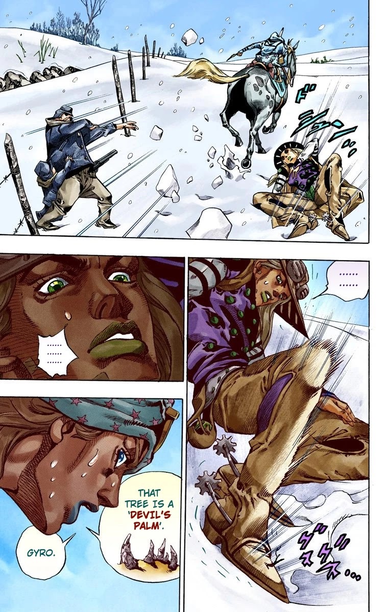 JoJo's Bizarre Adventure Part 7 - Steel Ball Run (Official Colored) Chapter 46 page 16 - Chapter 46: The Promised Land- Sugar Mountain Part 2