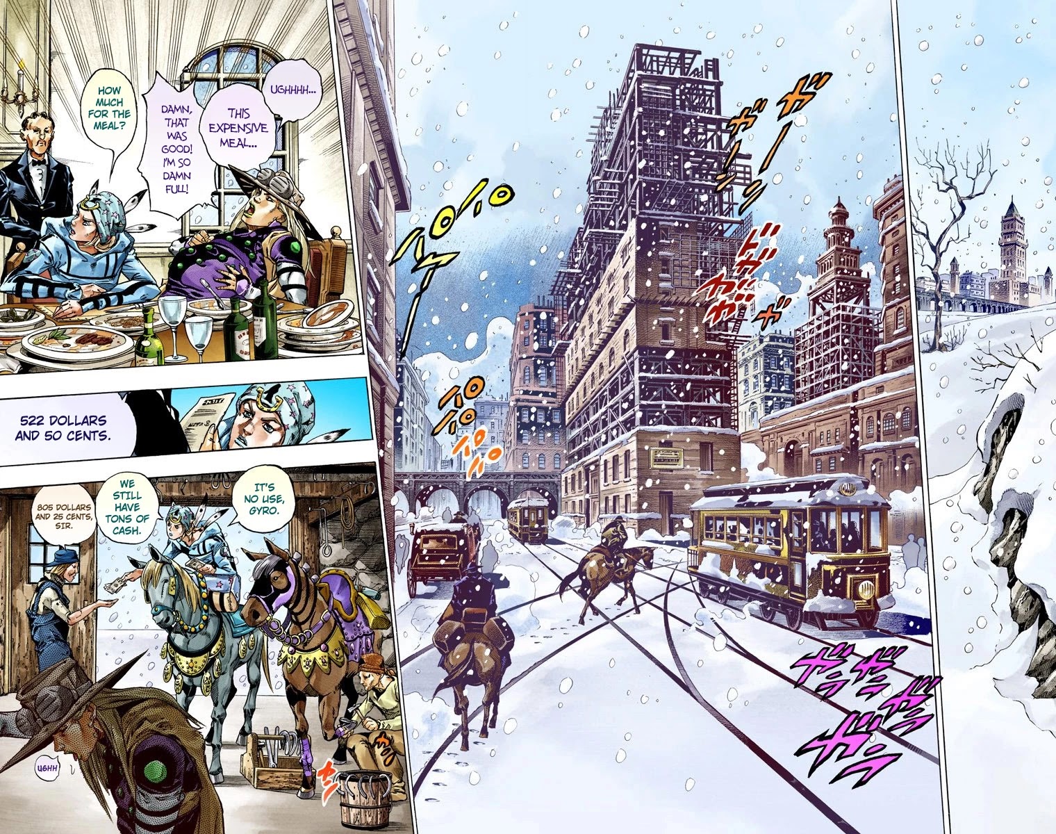 JoJo's Bizarre Adventure Part 7 - Steel Ball Run (Official Colored) Chapter 46 page 19 - Chapter 46: The Promised Land- Sugar Mountain Part 2