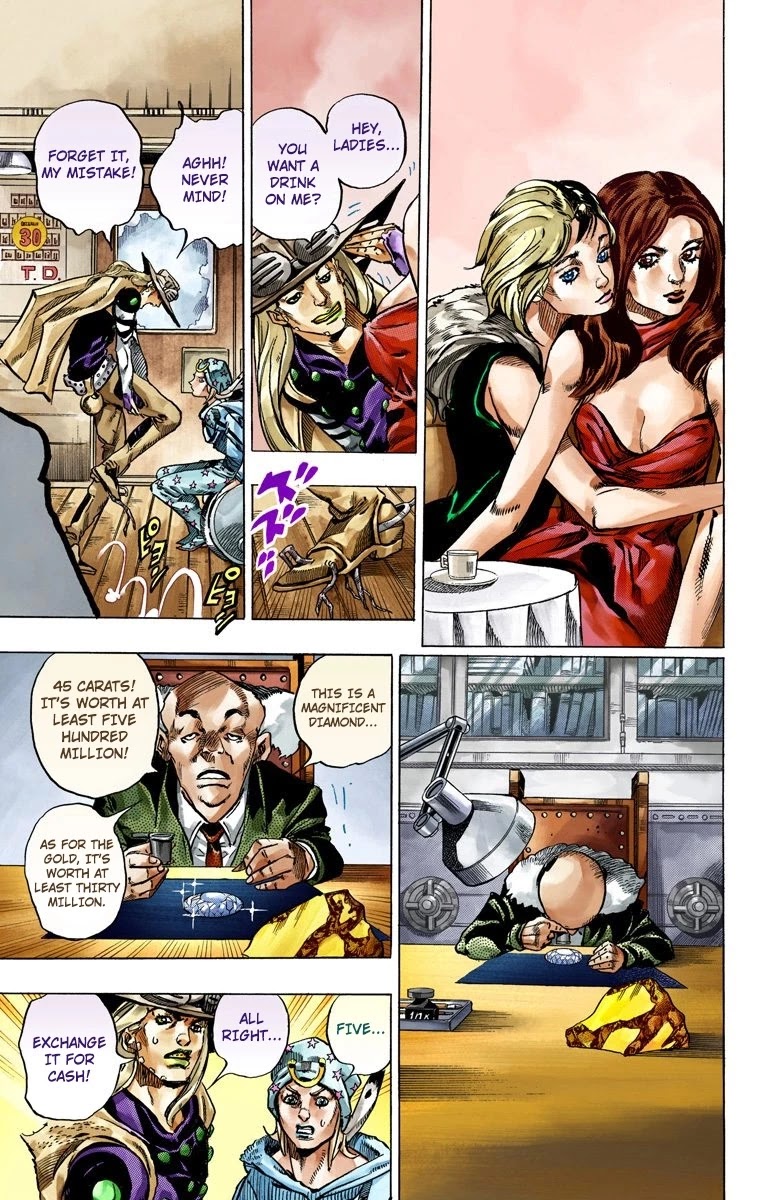 JoJo's Bizarre Adventure Part 7 - Steel Ball Run (Official Colored) Chapter 46 page 21 - Chapter 46: The Promised Land- Sugar Mountain Part 2