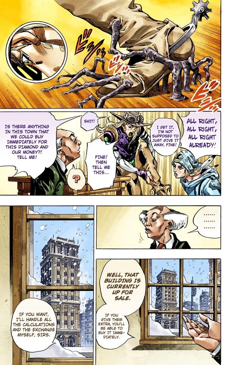 JoJo's Bizarre Adventure Part 7 - Steel Ball Run (Official Colored) Chapter 46 page 23 - Chapter 46: The Promised Land- Sugar Mountain Part 2