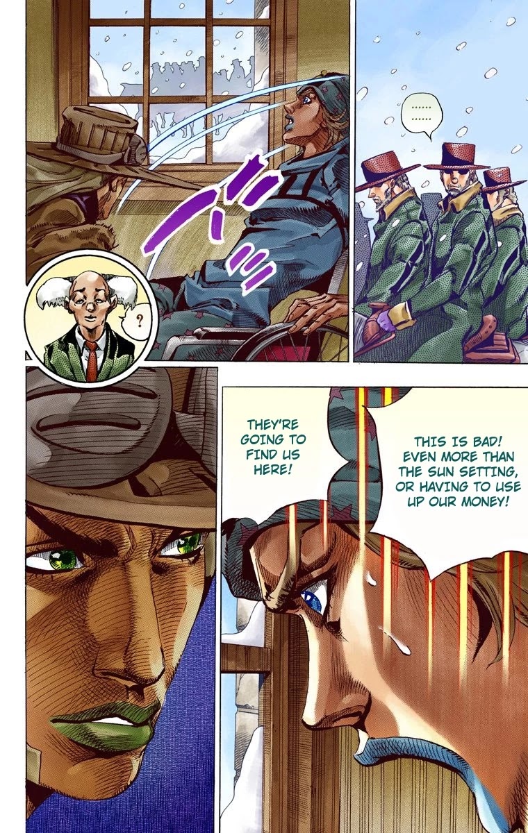 JoJo's Bizarre Adventure Part 7 - Steel Ball Run (Official Colored) Chapter 46 page 28 - Chapter 46: The Promised Land- Sugar Mountain Part 2