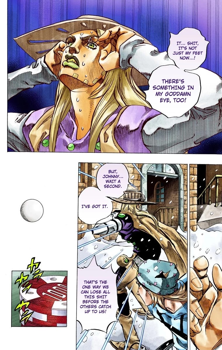 JoJo's Bizarre Adventure Part 7 - Steel Ball Run (Official Colored) Chapter 46 page 30 - Chapter 46: The Promised Land- Sugar Mountain Part 2