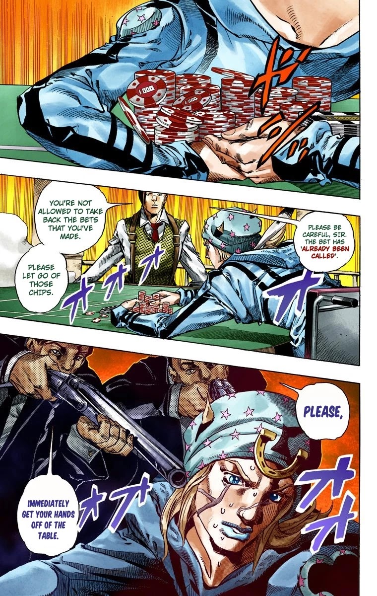 JoJo's Bizarre Adventure Part 7 - Steel Ball Run (Official Colored) Chapter 46 page 40 - Chapter 46: The Promised Land- Sugar Mountain Part 2