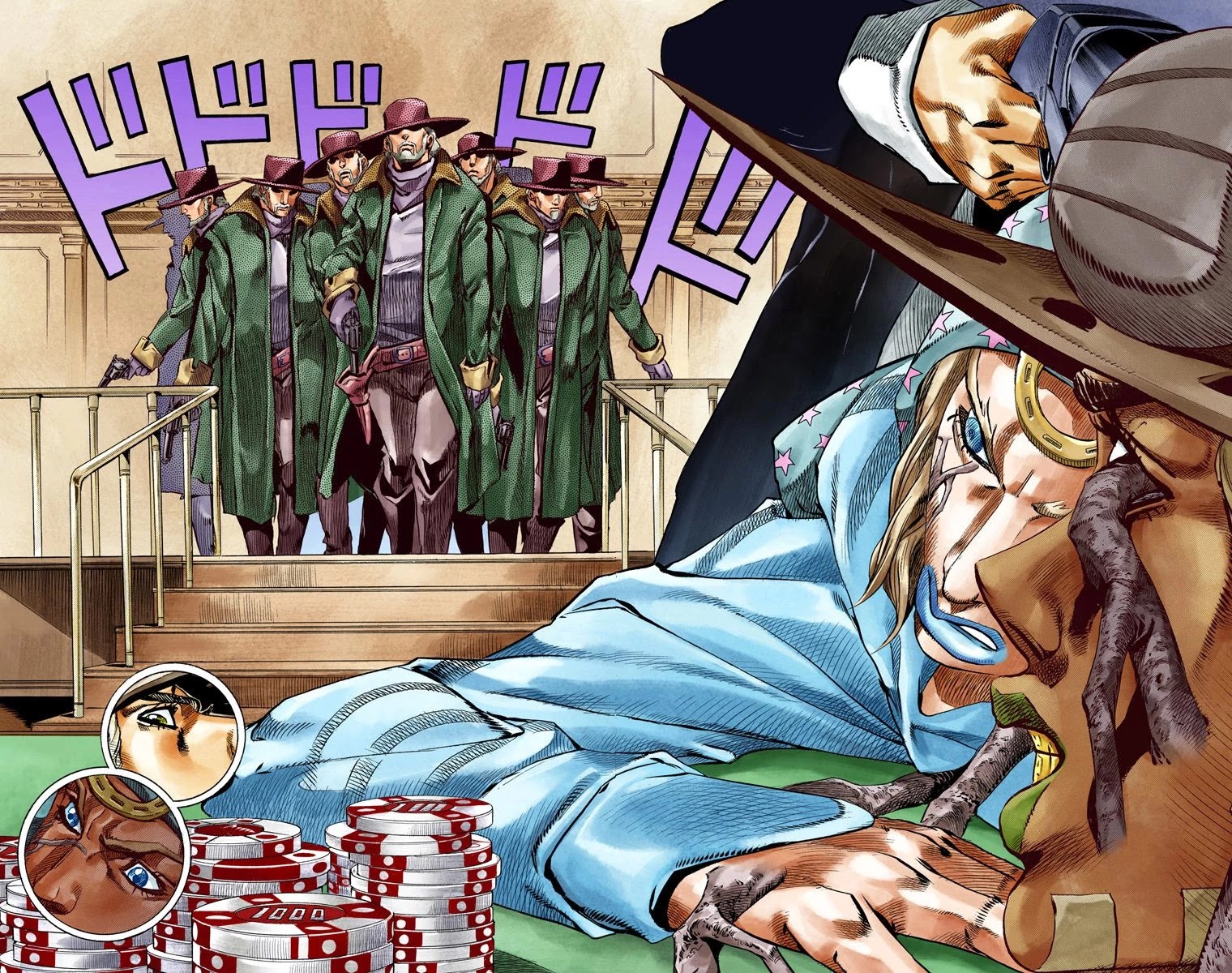 JoJo's Bizarre Adventure Part 7 - Steel Ball Run (Official Colored) Chapter 46 page 43 - Chapter 46: The Promised Land- Sugar Mountain Part 2