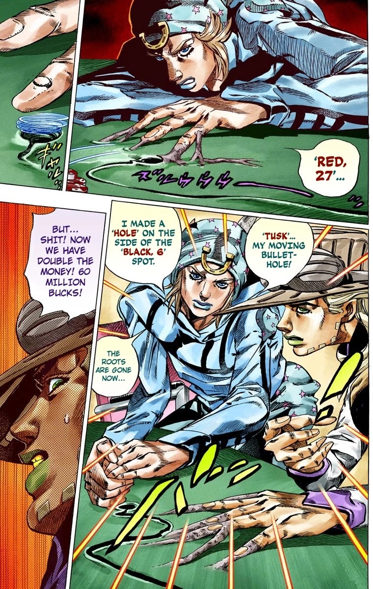 JoJo's Bizarre Adventure Part 7 - Steel Ball Run (Official Colored) Chapter 46 page 47 - Chapter 46: The Promised Land- Sugar Mountain Part 2