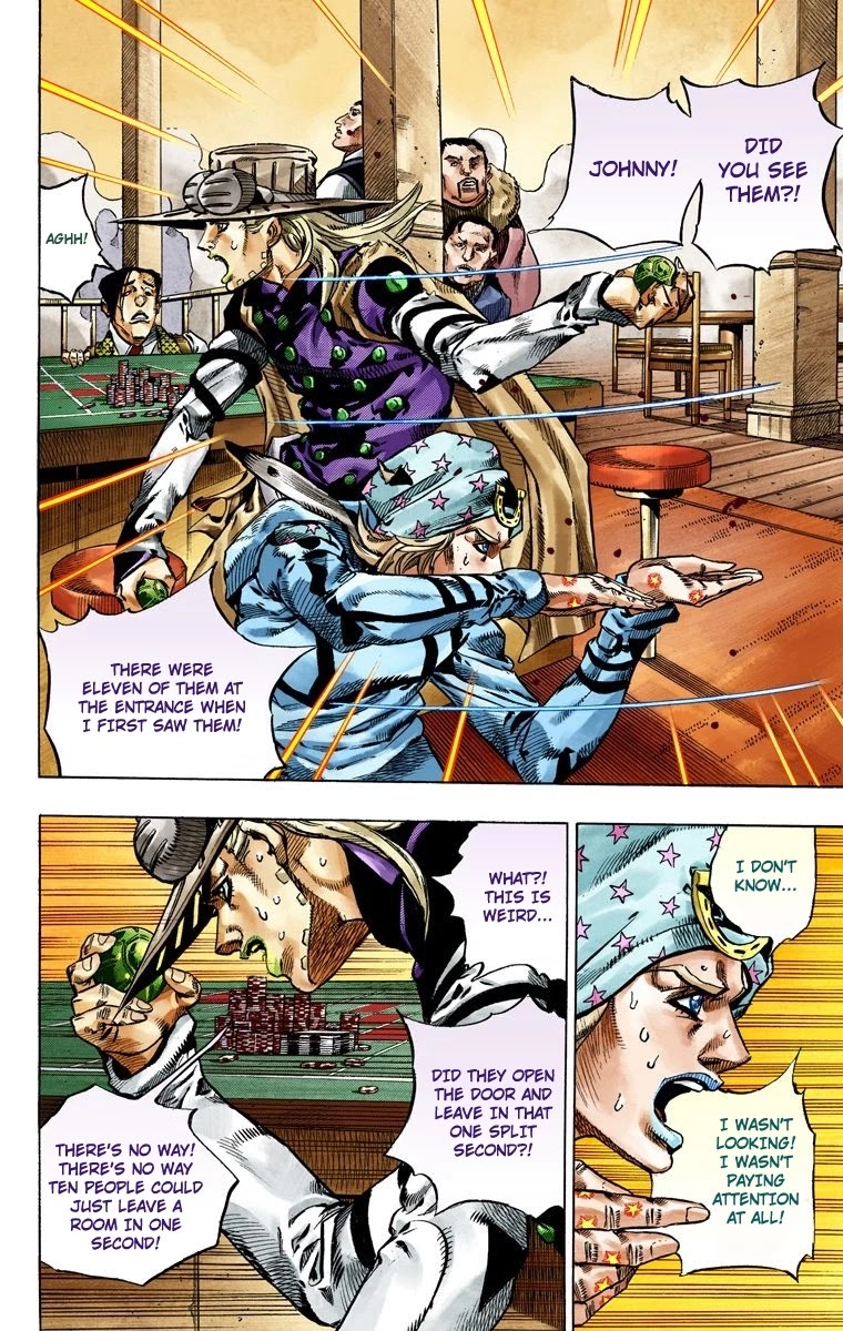JoJo's Bizarre Adventure Part 7 - Steel Ball Run (Official Colored) Chapter 46 page 52 - Chapter 46: The Promised Land- Sugar Mountain Part 2