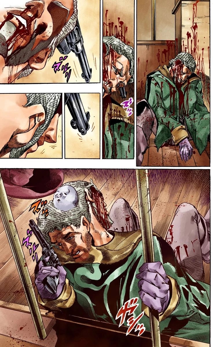 JoJo's Bizarre Adventure Part 7 - Steel Ball Run (Official Colored) Chapter 46 page 53 - Chapter 46: The Promised Land- Sugar Mountain Part 2