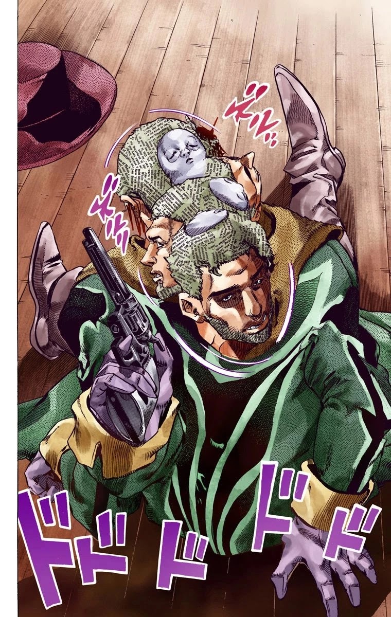 JoJo's Bizarre Adventure Part 7 - Steel Ball Run (Official Colored) Chapter 46 page 54 - Chapter 46: The Promised Land- Sugar Mountain Part 2