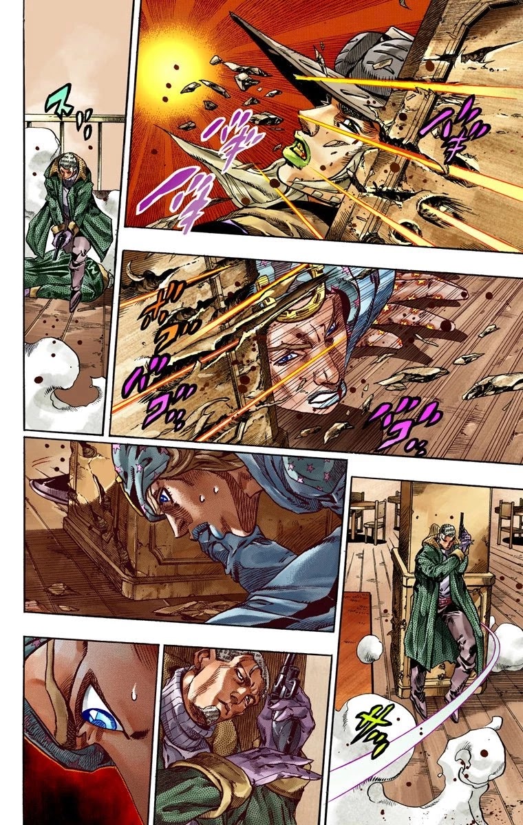 JoJo's Bizarre Adventure Part 7 - Steel Ball Run (Official Colored) Chapter 47 page 12 - Chapter 47: The Promised Land- Sugar Mountain Part 3