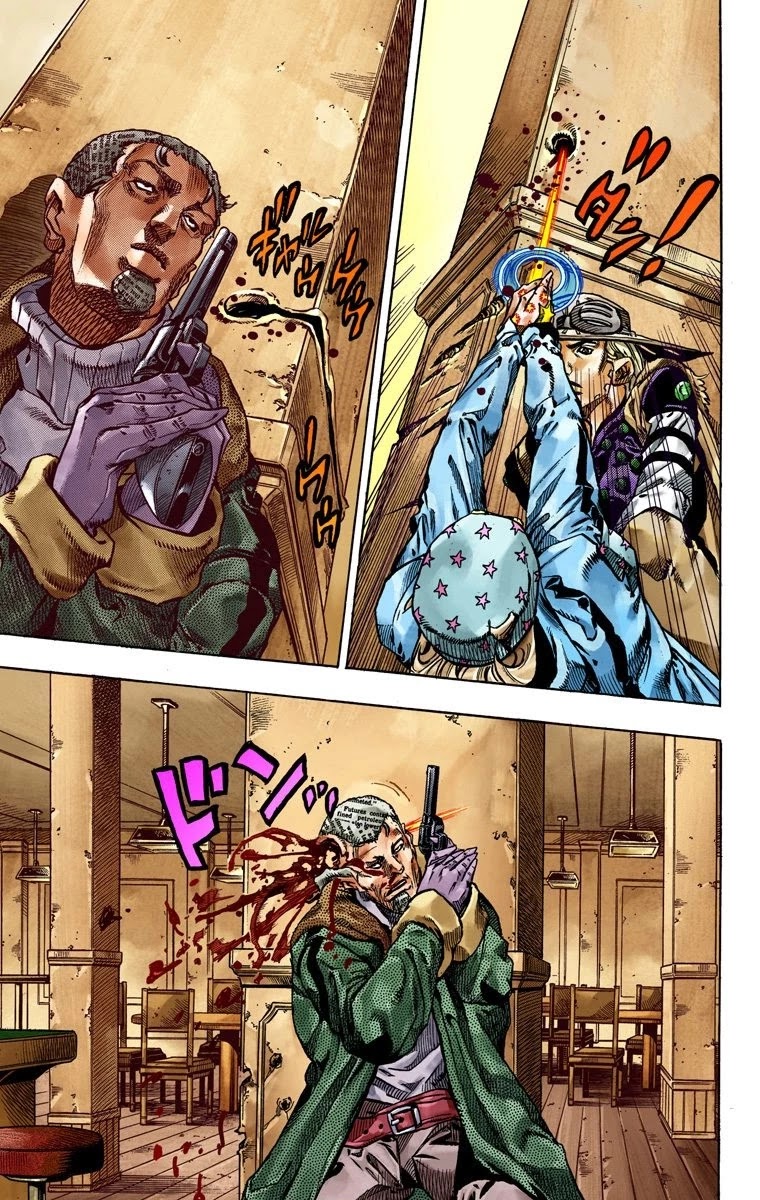 JoJo's Bizarre Adventure Part 7 - Steel Ball Run (Official Colored) Chapter 47 page 13 - Chapter 47: The Promised Land- Sugar Mountain Part 3
