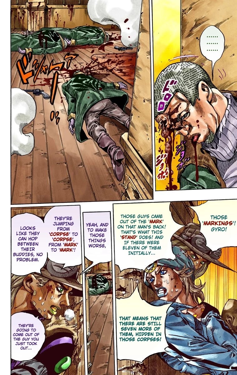 JoJo's Bizarre Adventure Part 7 - Steel Ball Run (Official Colored) Chapter 47 page 14 - Chapter 47: The Promised Land- Sugar Mountain Part 3
