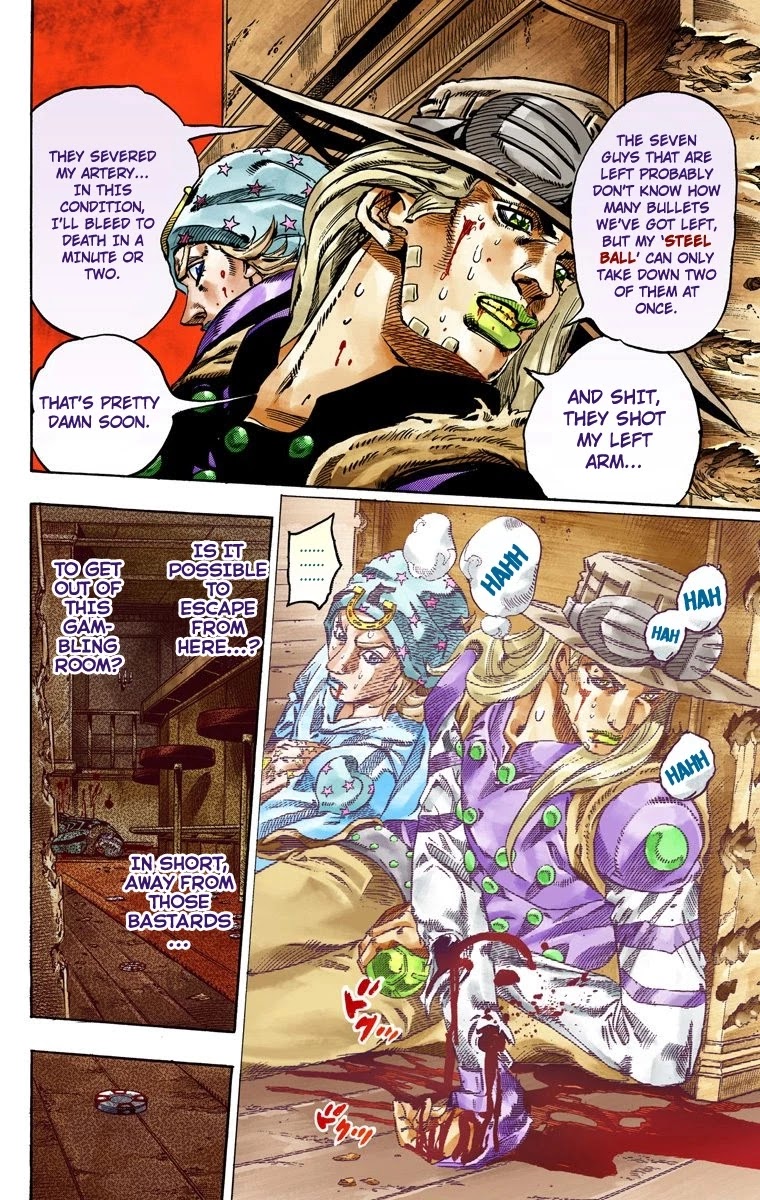 JoJo's Bizarre Adventure Part 7 - Steel Ball Run (Official Colored) Chapter 47 page 16 - Chapter 47: The Promised Land- Sugar Mountain Part 3