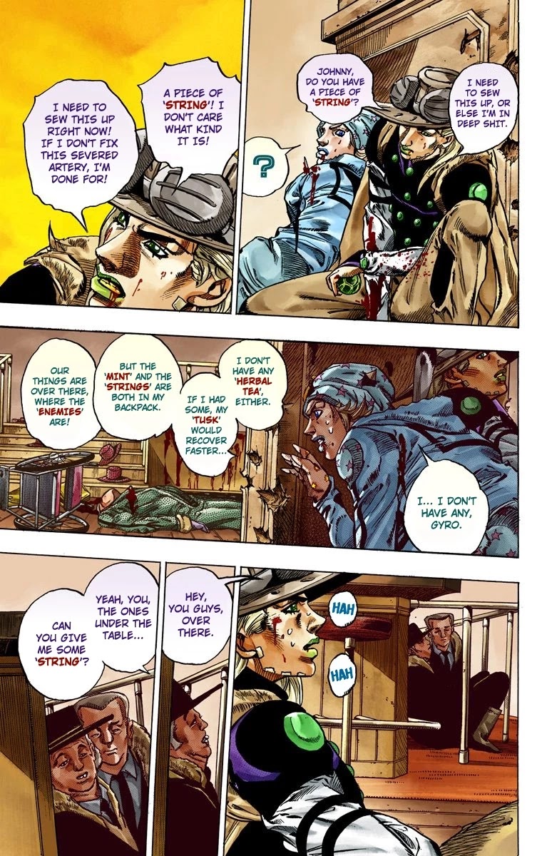 JoJo's Bizarre Adventure Part 7 - Steel Ball Run (Official Colored) Chapter 47 page 17 - Chapter 47: The Promised Land- Sugar Mountain Part 3
