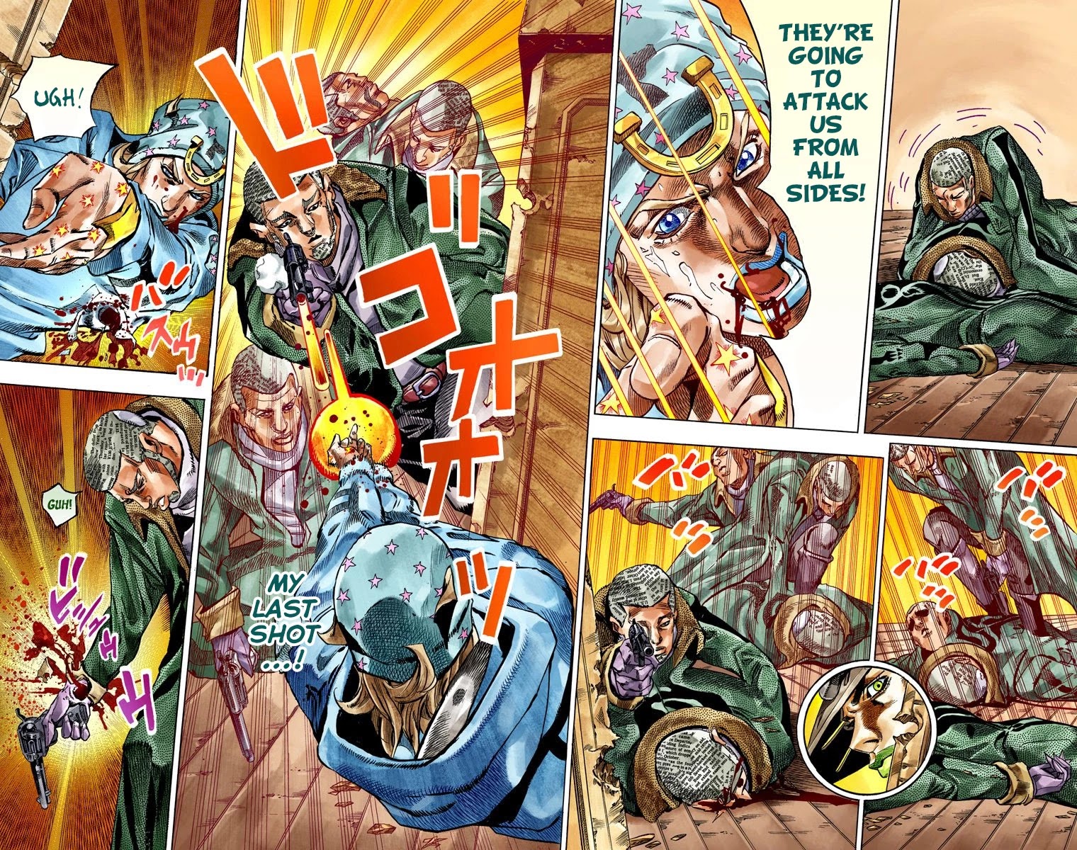 JoJo's Bizarre Adventure Part 7 - Steel Ball Run (Official Colored) Chapter 47 page 23 - Chapter 47: The Promised Land- Sugar Mountain Part 3