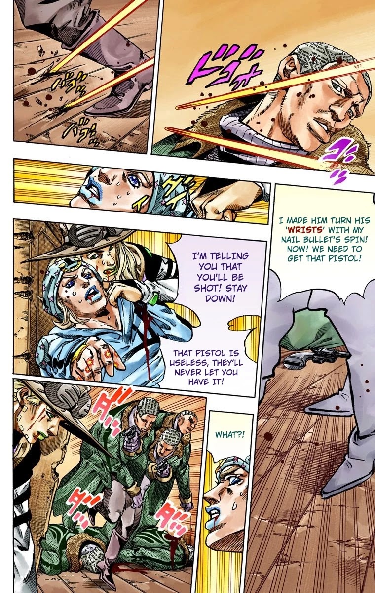 JoJo's Bizarre Adventure Part 7 - Steel Ball Run (Official Colored) Chapter 47 page 25 - Chapter 47: The Promised Land- Sugar Mountain Part 3