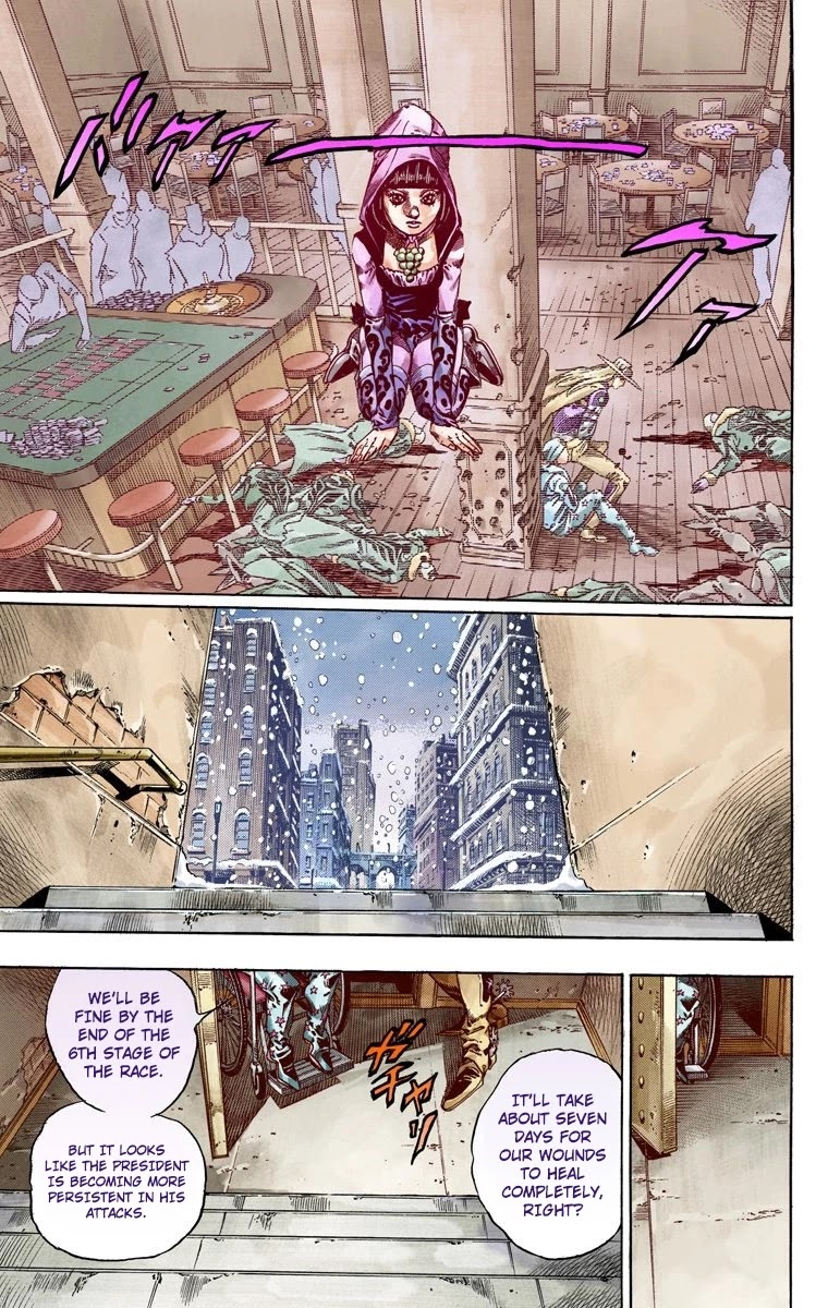 JoJo's Bizarre Adventure Part 7 - Steel Ball Run (Official Colored) Chapter 47 page 35 - Chapter 47: The Promised Land- Sugar Mountain Part 3