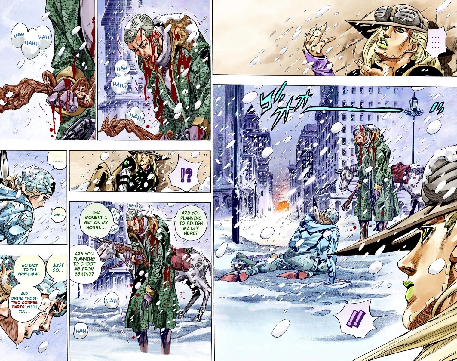 JoJo's Bizarre Adventure Part 7 - Steel Ball Run (Official Colored) Chapter 48 page 10 - Chapter 48: Tubular Bells Part 1