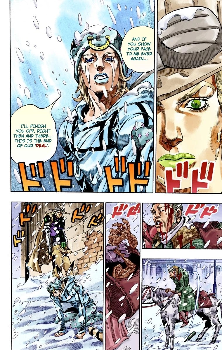 JoJo's Bizarre Adventure Part 7 - Steel Ball Run (Official Colored) Chapter 48 page 11 - Chapter 48: Tubular Bells Part 1