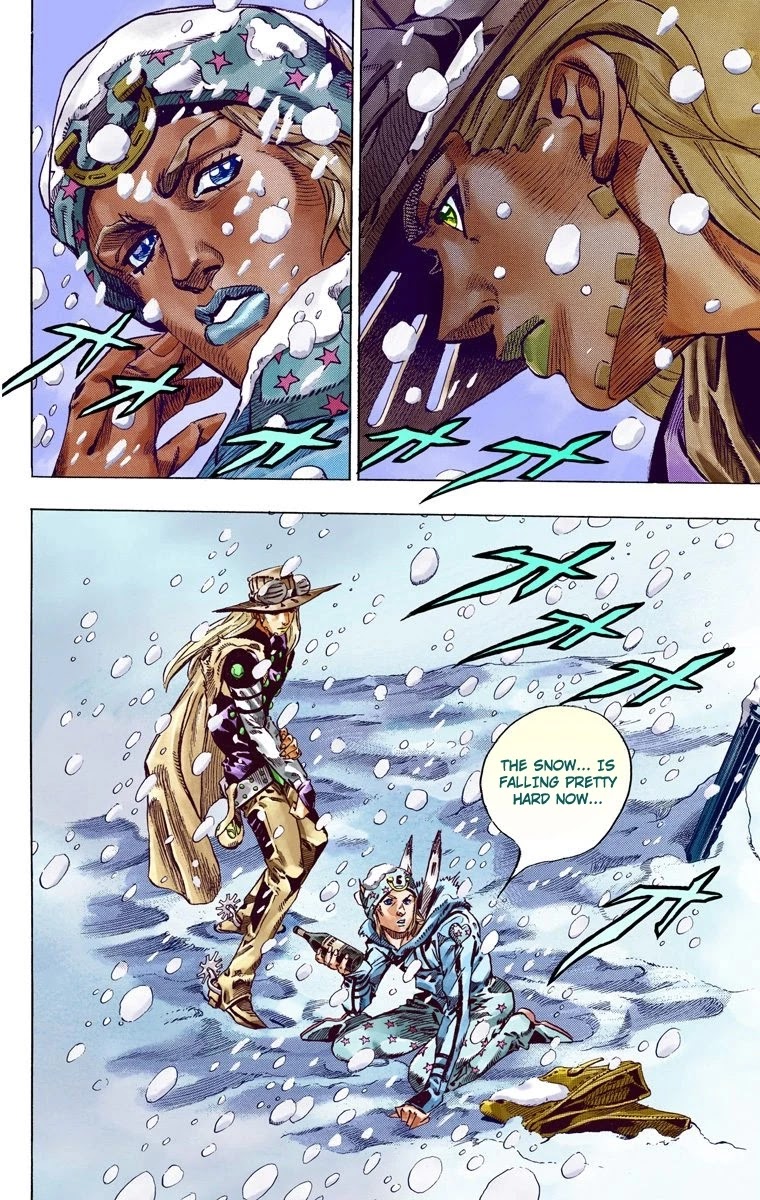 JoJo's Bizarre Adventure Part 7 - Steel Ball Run (Official Colored) Chapter 48 page 19 - Chapter 48: Tubular Bells Part 1