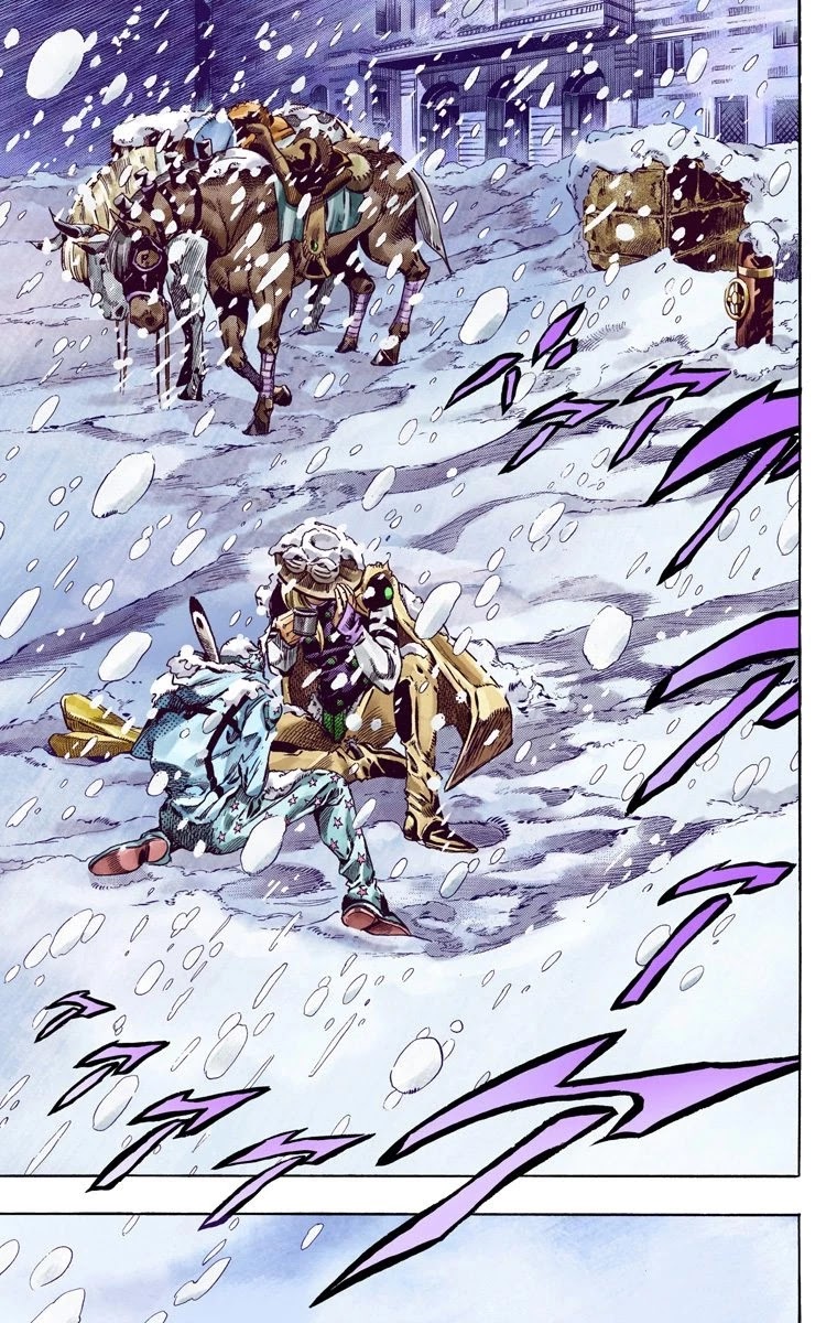 JoJo's Bizarre Adventure Part 7 - Steel Ball Run (Official Colored) Chapter 48 page 22 - Chapter 48: Tubular Bells Part 1