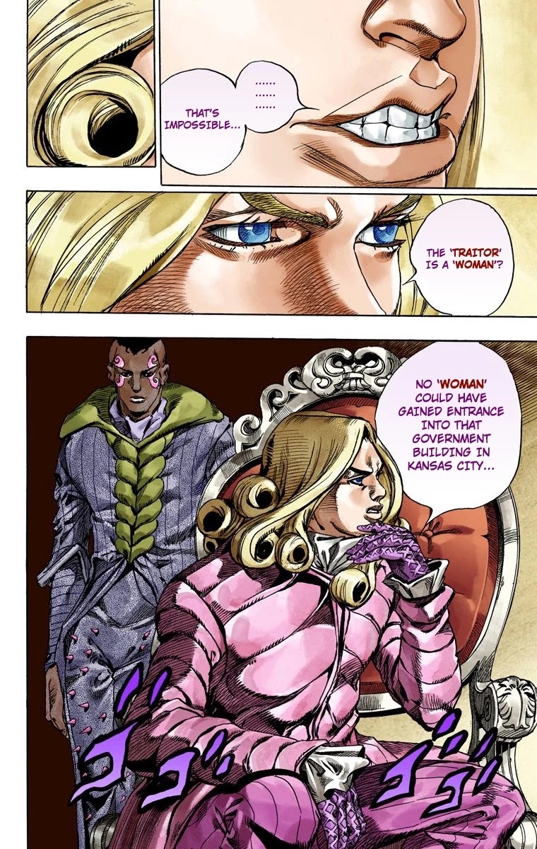 JoJo's Bizarre Adventure Part 7 - Steel Ball Run (Official Colored) Chapter 48 page 28 - Chapter 48: Tubular Bells Part 1