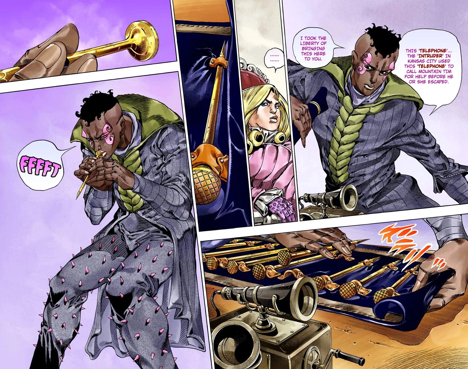 JoJo's Bizarre Adventure Part 7 - Steel Ball Run (Official Colored) Chapter 48 page 32 - Chapter 48: Tubular Bells Part 1