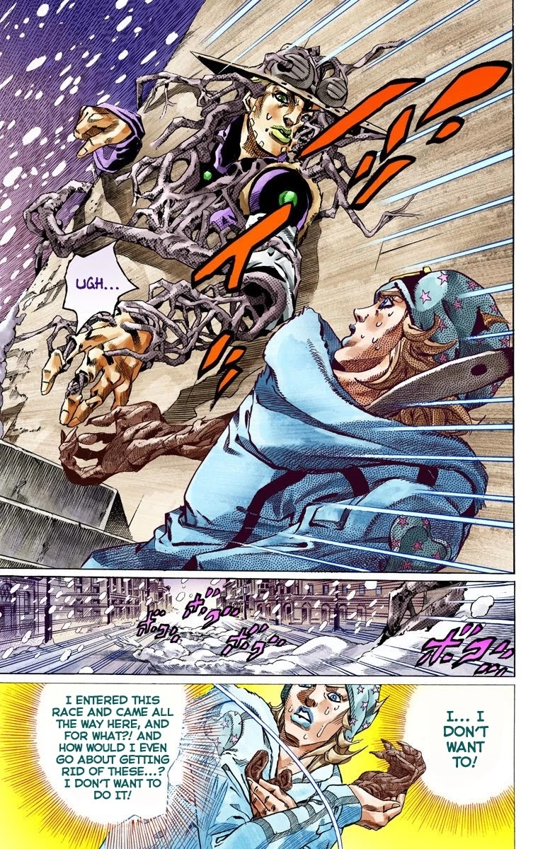 JoJo's Bizarre Adventure Part 7 - Steel Ball Run (Official Colored) Chapter 48 page 4 - Chapter 48: Tubular Bells Part 1