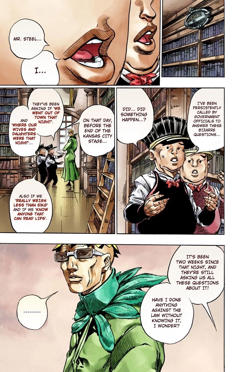 JoJo's Bizarre Adventure Part 7 - Steel Ball Run (Official Colored) Chapter 48 page 40 - Chapter 48: Tubular Bells Part 1