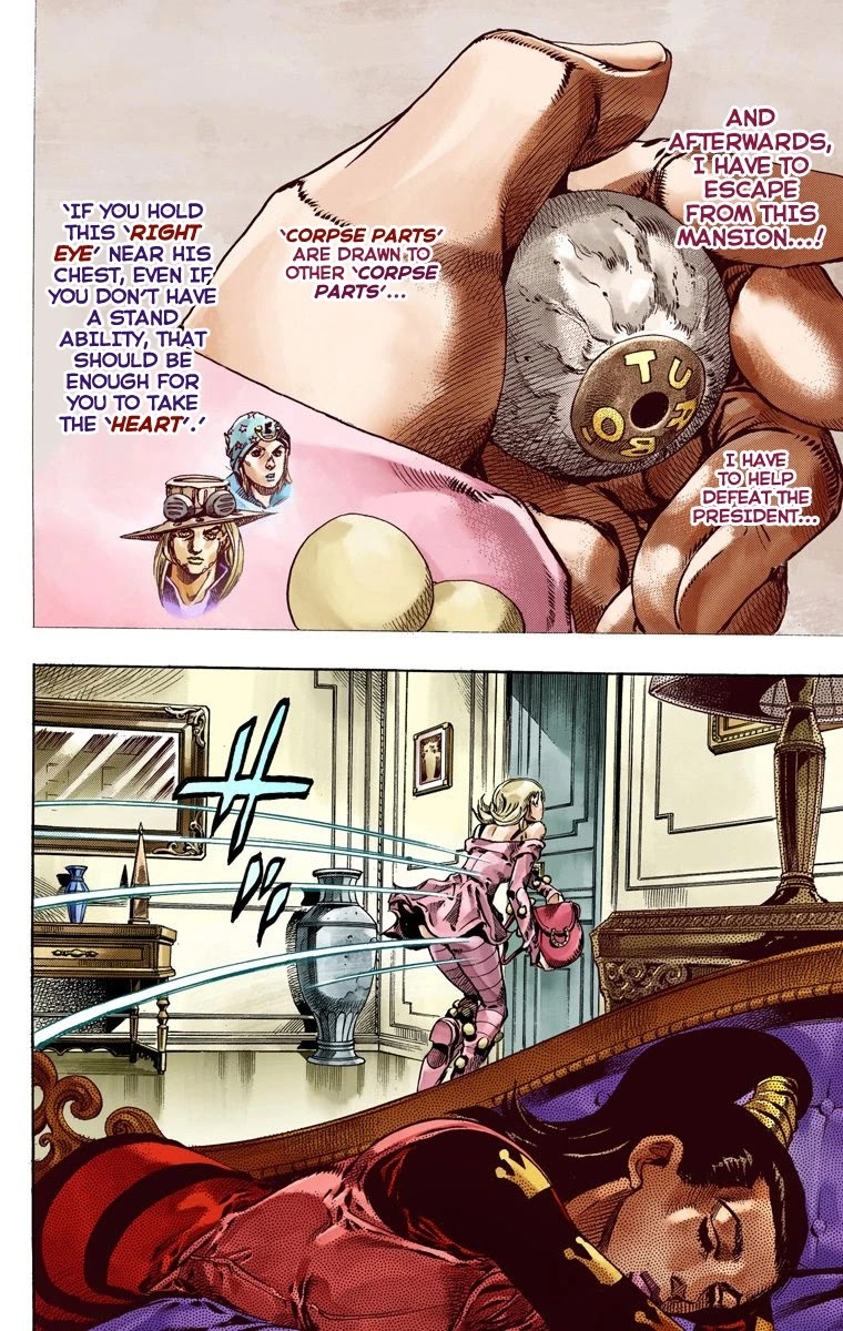 JoJo's Bizarre Adventure Part 7 - Steel Ball Run (Official Colored) Chapter 49 page 17 - Chapter 49: Tubular Bells Part 2
