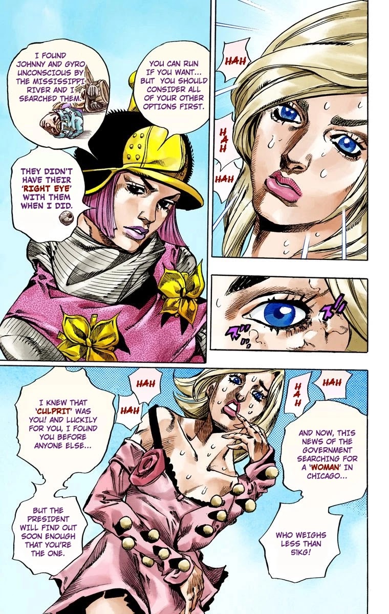 JoJo's Bizarre Adventure Part 7 - Steel Ball Run (Official Colored) Chapter 49 page 29 - Chapter 49: Tubular Bells Part 2