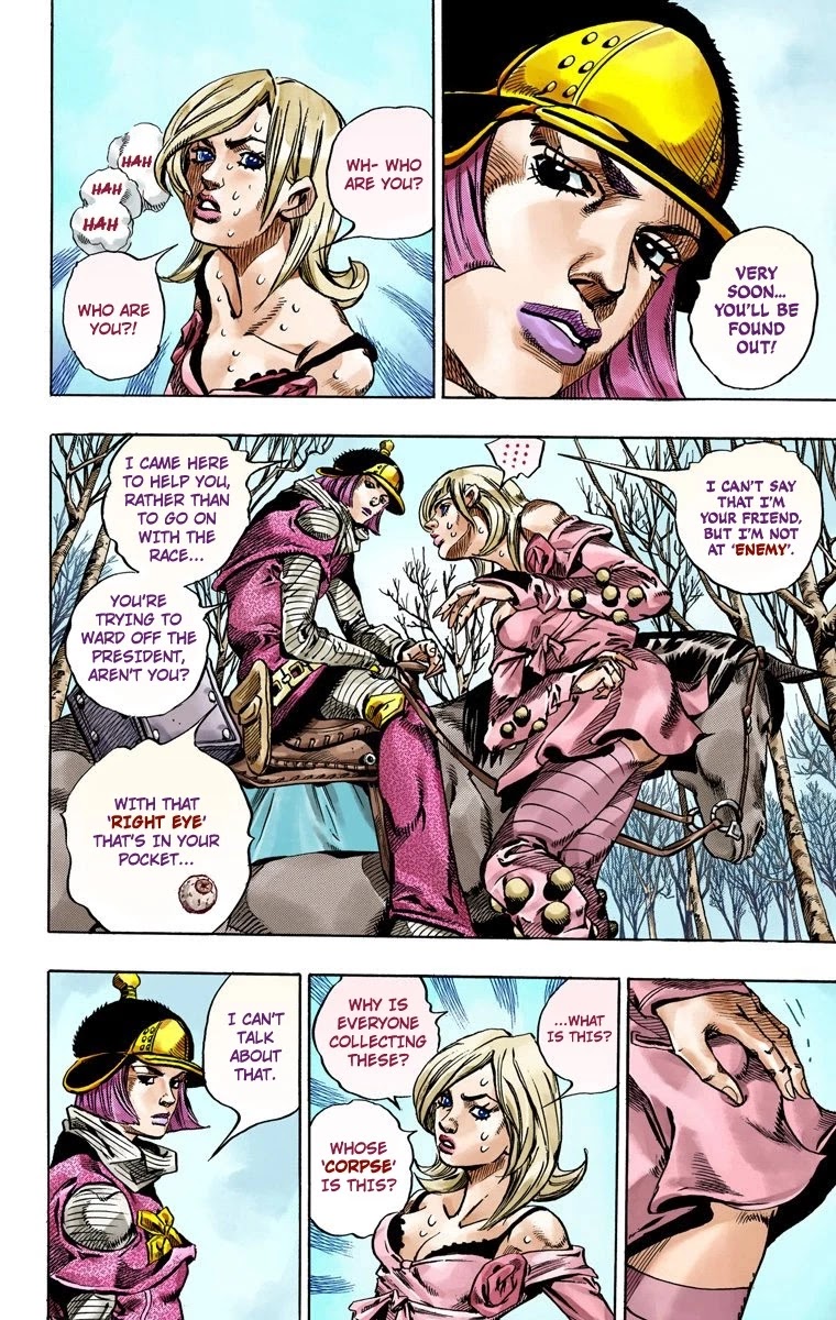 JoJo's Bizarre Adventure Part 7 - Steel Ball Run (Official Colored) Chapter 49 page 30 - Chapter 49: Tubular Bells Part 2