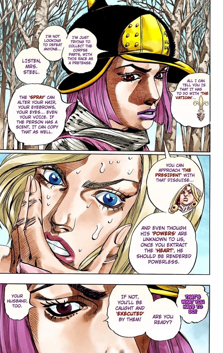 JoJo's Bizarre Adventure Part 7 - Steel Ball Run (Official Colored) Chapter 49 page 31 - Chapter 49: Tubular Bells Part 2