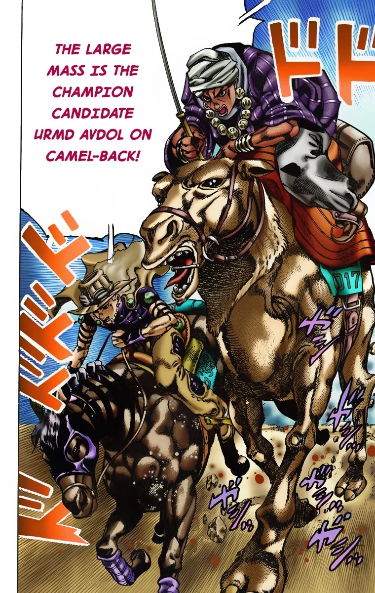 JoJo's Bizarre Adventure Part 7 - Steel Ball Run (Official Colored) Chapter 5 page 13 - Chapter 5: 1st Stage 15,000 Meters