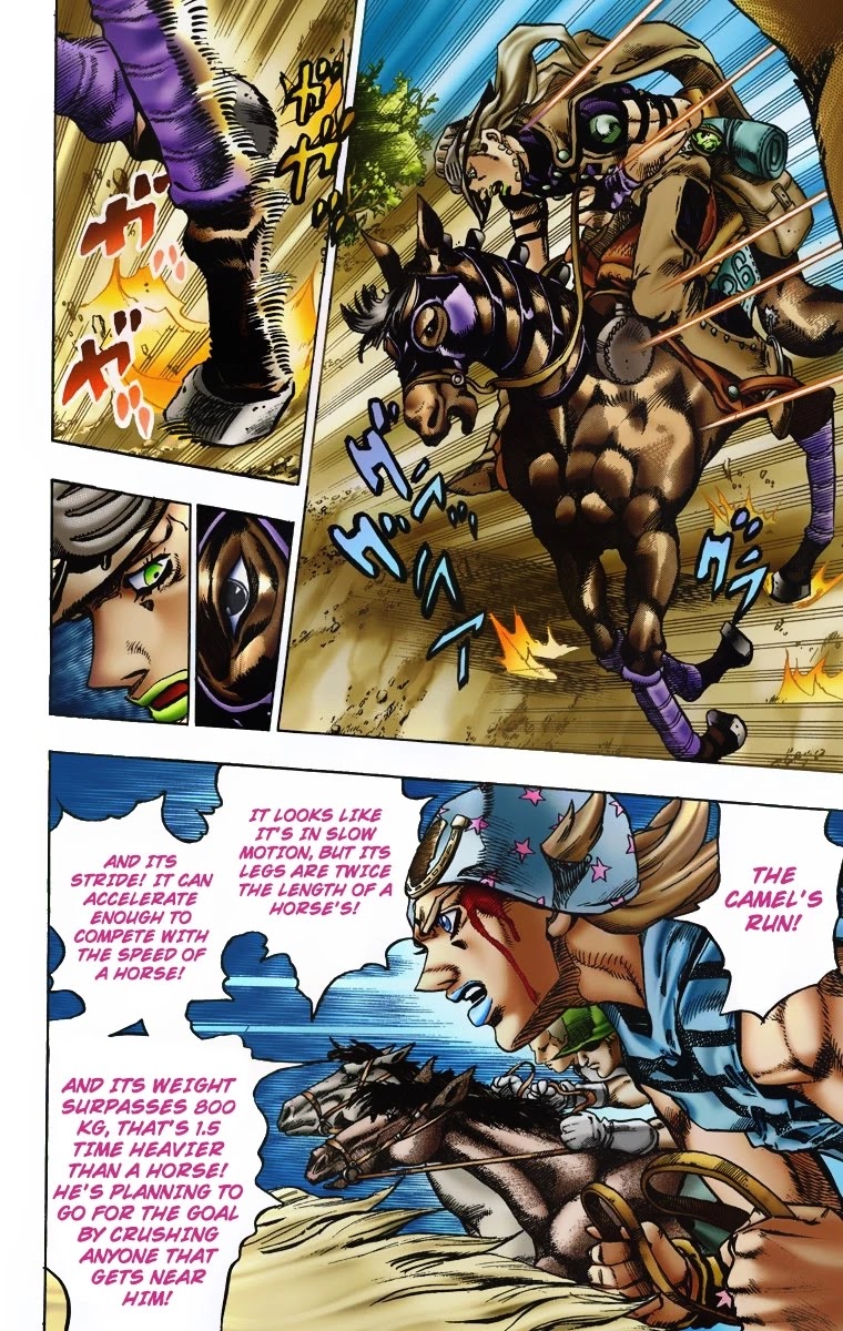 JoJo's Bizarre Adventure Part 7 - Steel Ball Run (Official Colored) Chapter 5 page 15 - Chapter 5: 1st Stage 15,000 Meters
