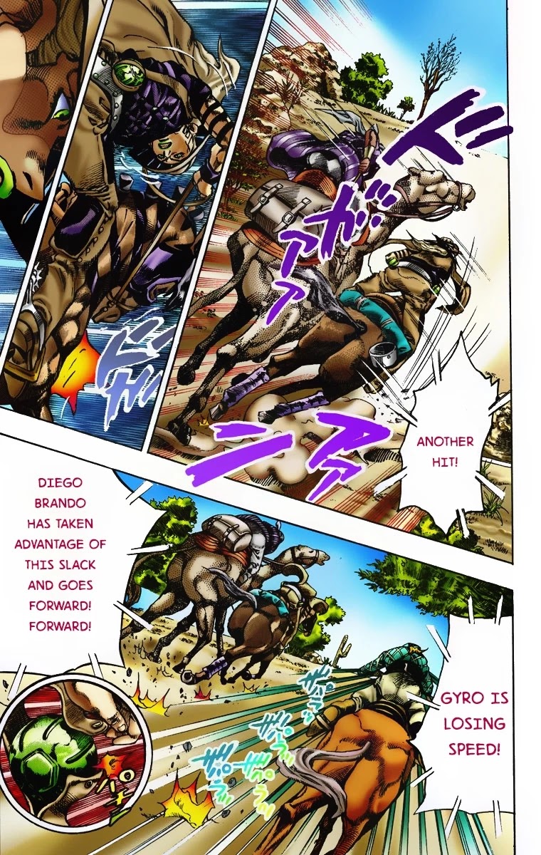 JoJo's Bizarre Adventure Part 7 - Steel Ball Run (Official Colored) Chapter 5 page 16 - Chapter 5: 1st Stage 15,000 Meters