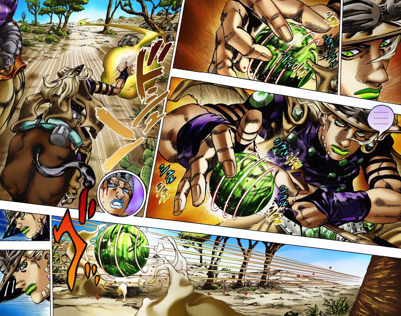 JoJo's Bizarre Adventure Part 7 - Steel Ball Run (Official Colored) Chapter 5 page 17 - Chapter 5: 1st Stage 15,000 Meters