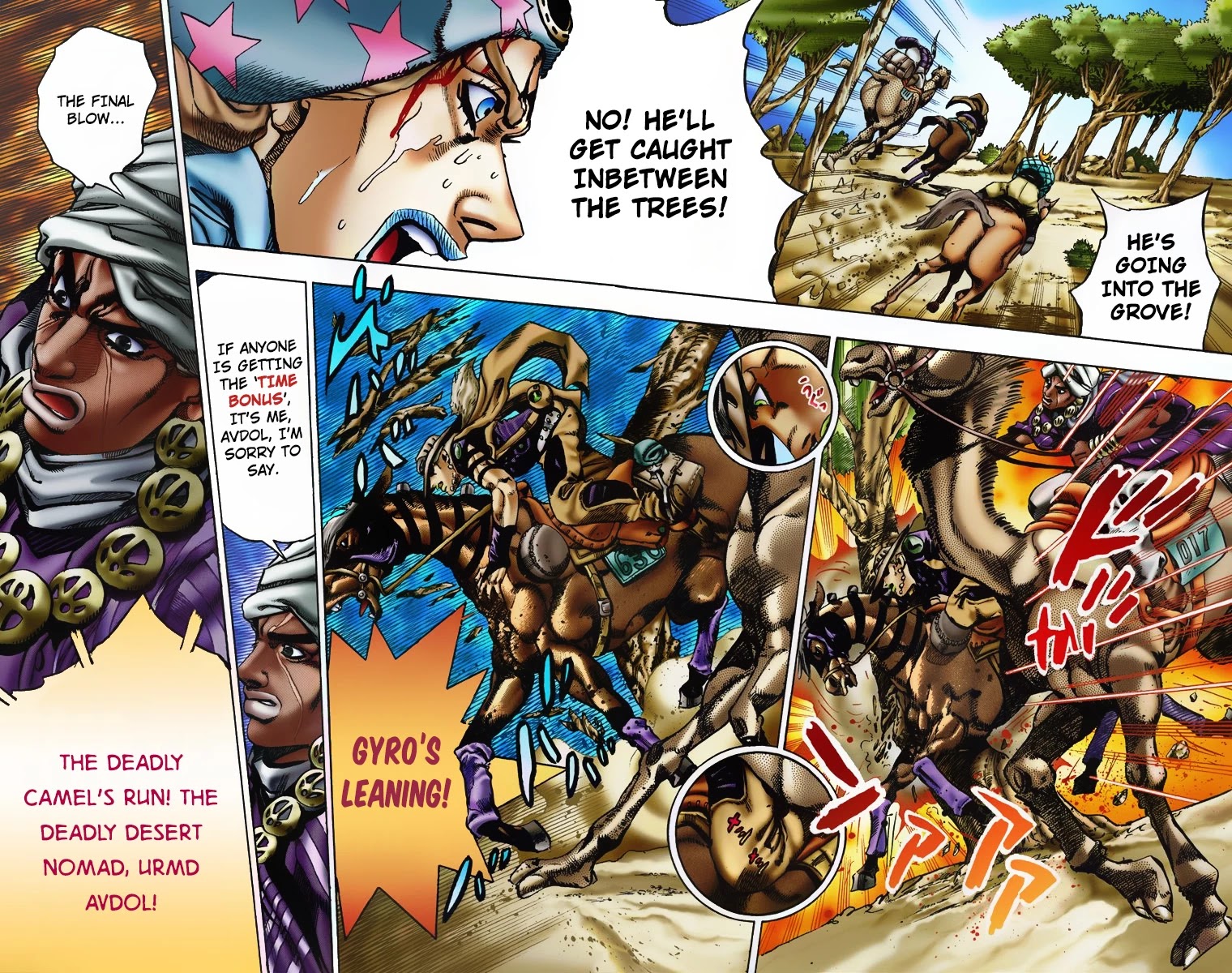 JoJo's Bizarre Adventure Part 7 - Steel Ball Run (Official Colored) Chapter 5 page 18 - Chapter 5: 1st Stage 15,000 Meters
