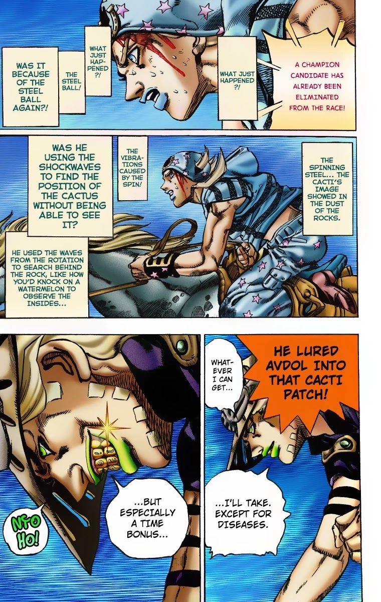 JoJo's Bizarre Adventure Part 7 - Steel Ball Run (Official Colored) Chapter 5 page 25 - Chapter 5: 1st Stage 15,000 Meters
