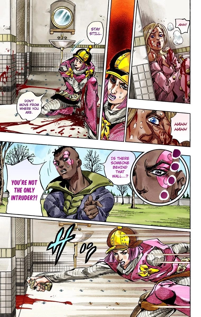 JoJo's Bizarre Adventure Part 7 - Steel Ball Run (Official Colored) Chapter 50 page 35 - Chapter 50: Tubular Bells Part 3