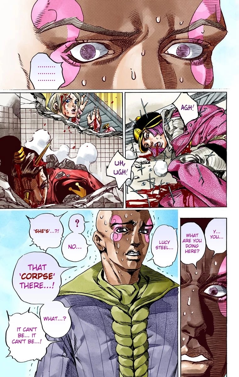 JoJo's Bizarre Adventure Part 7 - Steel Ball Run (Official Colored) Chapter 50 page 38 - Chapter 50: Tubular Bells Part 3