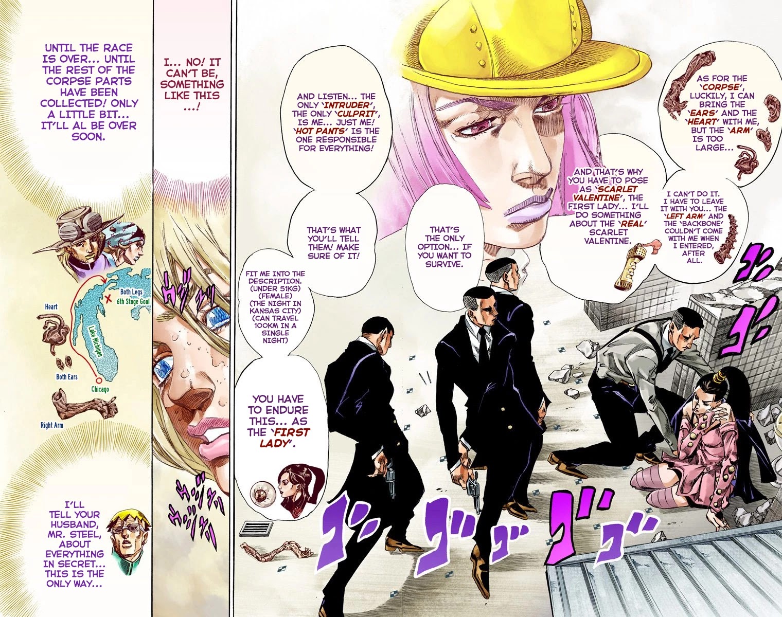 JoJo's Bizarre Adventure Part 7 - Steel Ball Run (Official Colored) Chapter 50 page 48 - Chapter 50: Tubular Bells Part 3