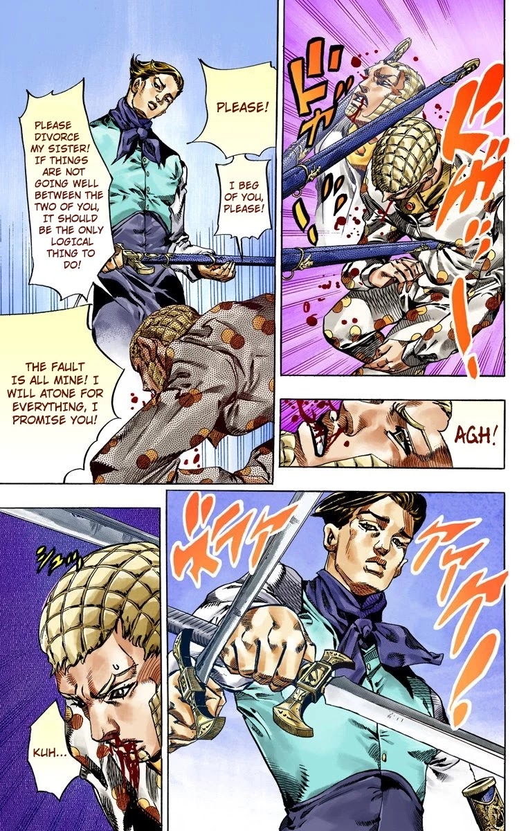JoJo's Bizarre Adventure Part 7 - Steel Ball Run (Official Colored) Chapter 51 page 11 - Chapter 51: Wrecking Ball Part 1