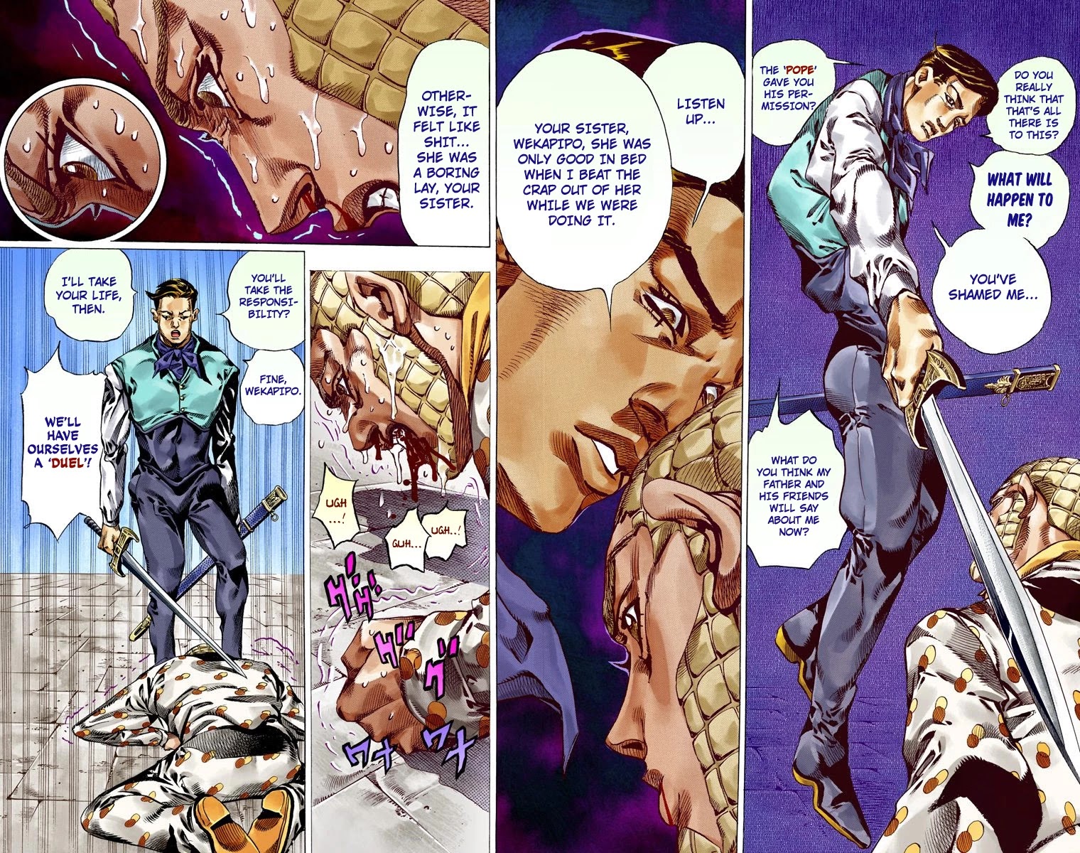 JoJo's Bizarre Adventure Part 7 - Steel Ball Run (Official Colored) Chapter 51 page 12 - Chapter 51: Wrecking Ball Part 1