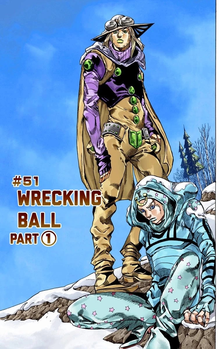 JoJo's Bizarre Adventure Part 7 - Steel Ball Run (Official Colored) Chapter 51 page 2 - Chapter 51: Wrecking Ball Part 1