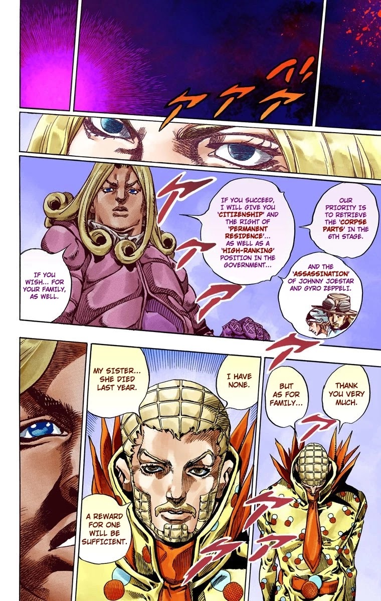JoJo's Bizarre Adventure Part 7 - Steel Ball Run (Official Colored) Chapter 51 page 20 - Chapter 51: Wrecking Ball Part 1