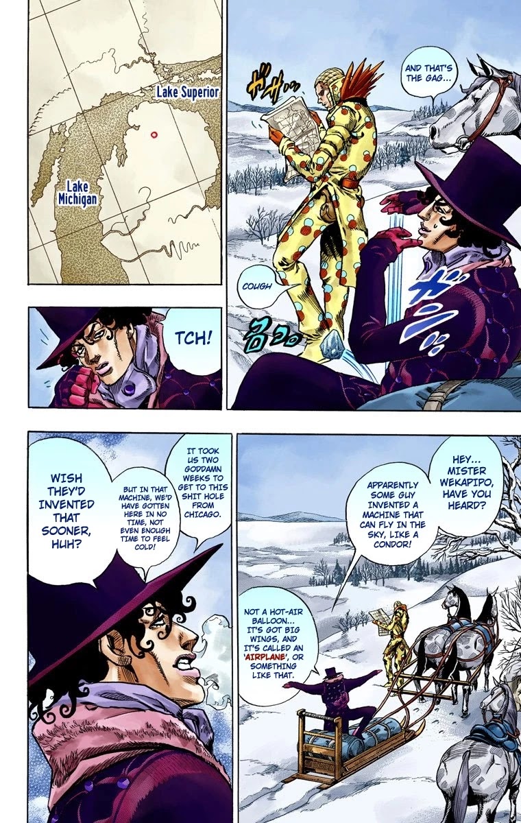 JoJo's Bizarre Adventure Part 7 - Steel Ball Run (Official Colored) Chapter 51 page 24 - Chapter 51: Wrecking Ball Part 1