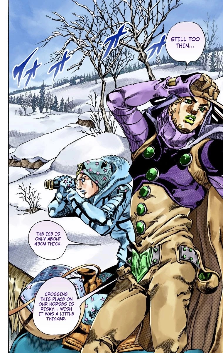 JoJo's Bizarre Adventure Part 7 - Steel Ball Run (Official Colored) Chapter 51 page 29 - Chapter 51: Wrecking Ball Part 1