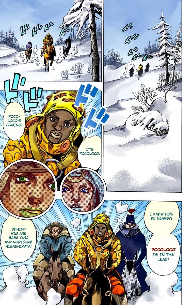 JoJo's Bizarre Adventure Part 7 - Steel Ball Run (Official Colored) Chapter 51 page 32 - Chapter 51: Wrecking Ball Part 1