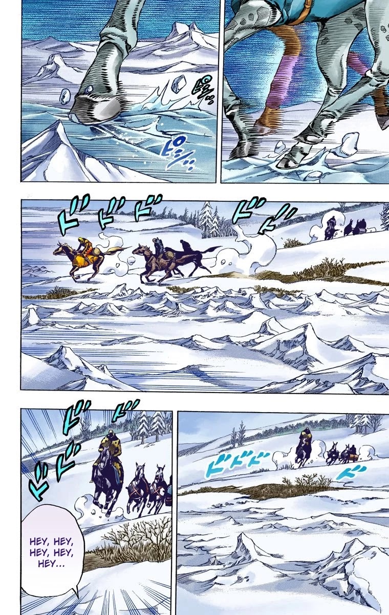 JoJo's Bizarre Adventure Part 7 - Steel Ball Run (Official Colored) Chapter 51 page 39 - Chapter 51: Wrecking Ball Part 1