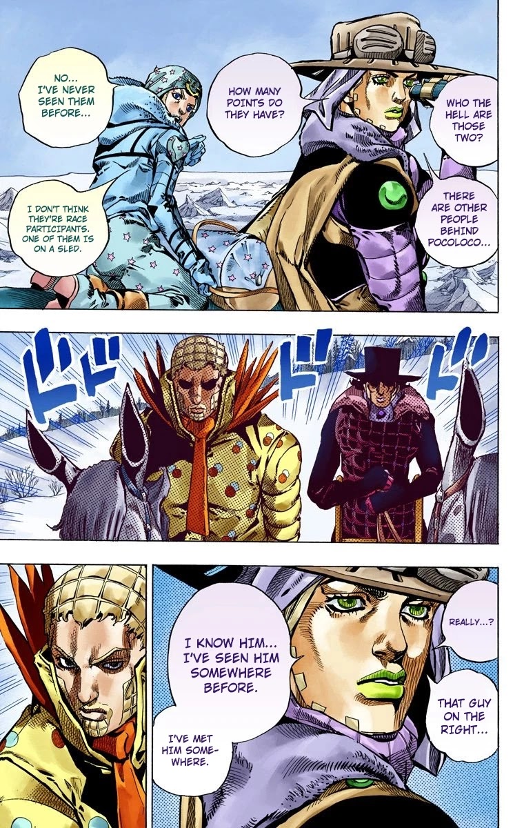 JoJo's Bizarre Adventure Part 7 - Steel Ball Run (Official Colored) Chapter 51 page 40 - Chapter 51: Wrecking Ball Part 1